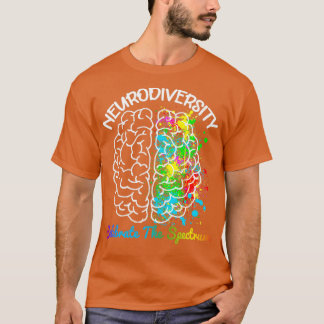 T-shirt Neurodiversité spectre autiste DMPS TDAH arc-en-ci