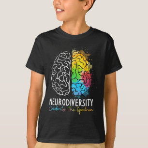 T-shirt Neurodiversité - spectre autistique Asd Adhd Arc e