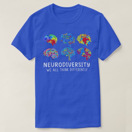 T-shirt Neurodiversity - Embrace ADHD Autism Awareness  (Design devant)