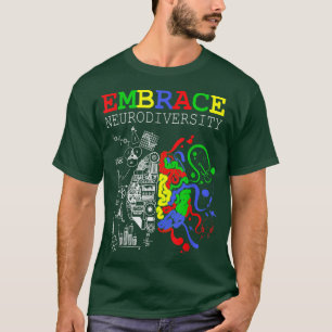 T-shirt Neurodiversity Embrasser l'autisme du TDAH ASD