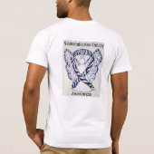 T-shirt Neuroendocrine Cancer Sensibilisation Ruban Angel  (Dos)