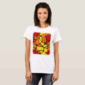 T-shirt Neurographie du design abstrait moderne (Devant entier)