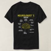 T-shirt Neurologue Neurologie du cerveau Science Neuroscie (Design devant)