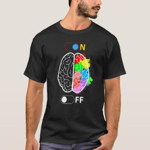 T-shirt Neurologue Neuroscience Cerveau coloré