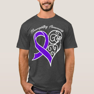 T-shirt Neuropathie Sensibilisation Coeur Ruban Cadeau Val