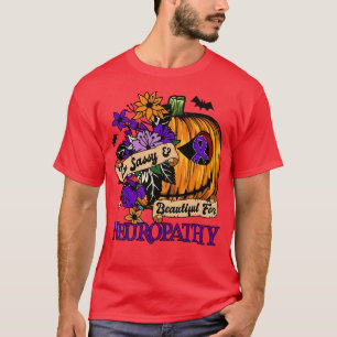 T-shirt Neuropathie Sensibilisation rétro halloween citrou