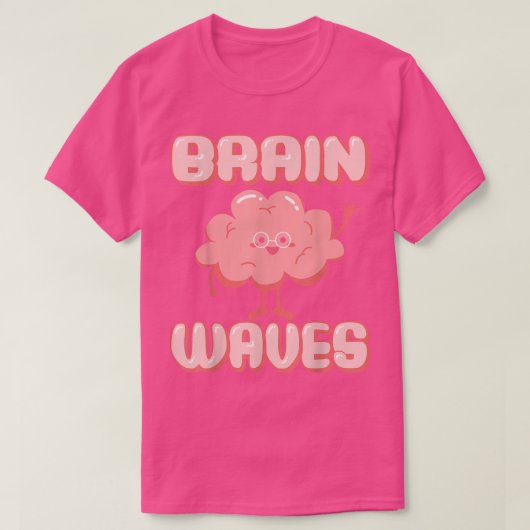 T-shirt Neuroscience Cerveau Vagues Oscillations neuronale (Design devant)
