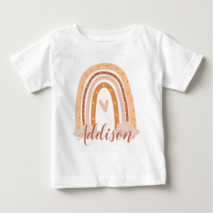 T-Shirt Neutre Boho Arc-en-ciel pour enfants Toddl