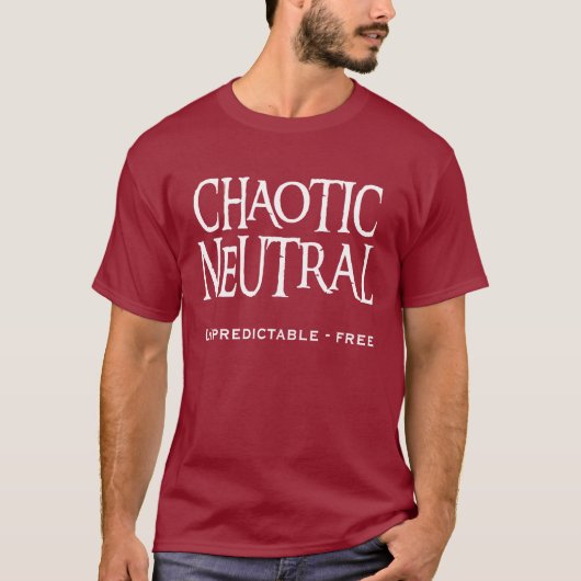 T-shirt "Neutre chaotique " (Devant)