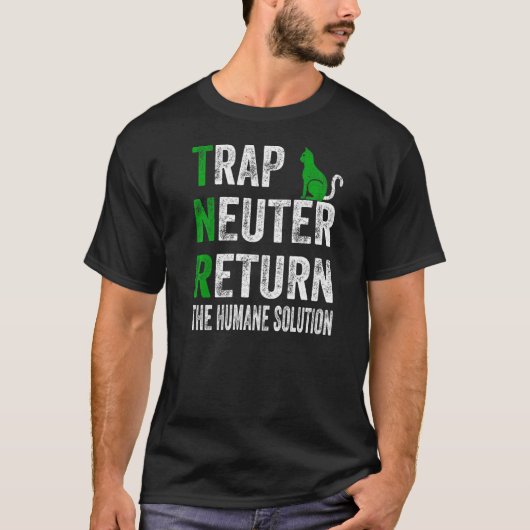 T-shirt Neutre Piège Retourner La Solution Humane (Devant)