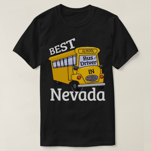 T-shirt Nevada Best School Bus Driver (Design devant)