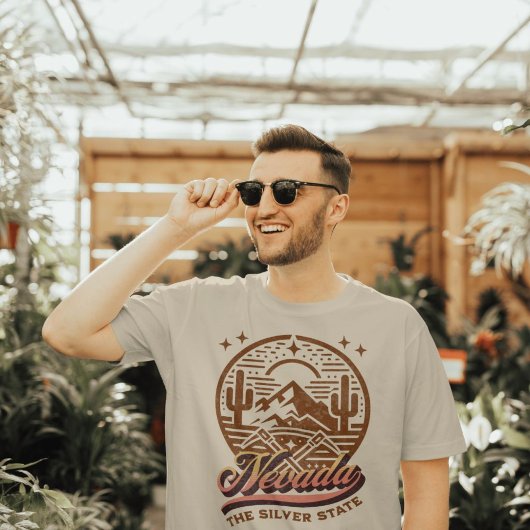 T-shirt Nevada L'État Argent
