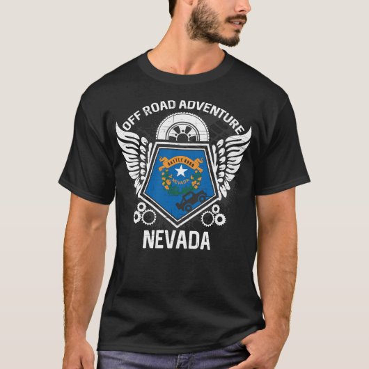 T-shirt Nevada Off Road Adventure 4x4 Trail Ride Mudding (Devant)