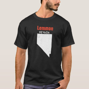 T-shirt Nevada Usa State America Travel Nevadan Lemmon Val