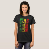 T-shirt Never Apologize For Your Blackness Black History P (Devant entier)