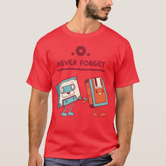 T-shirt Never forget 90s 90s Never forget gift on Mens fri (Devant)