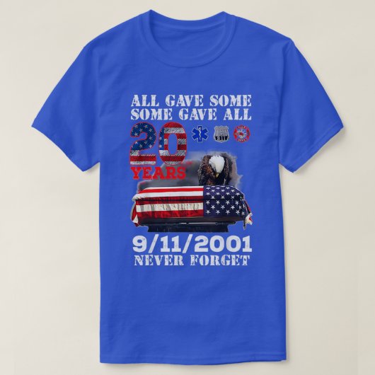 T-shirt Never Forget 911 (Design devant)