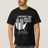 T-shirt Never Forget 911 20th Anniversary Patriot Day 2021 (Devant)