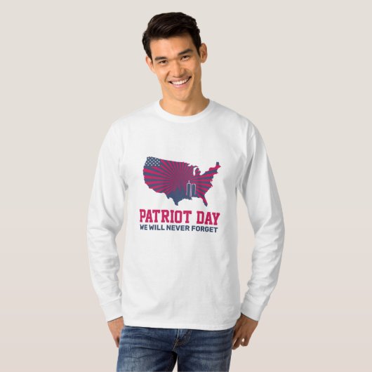 T-shirt Never Forget 911 20th Anniversary Patriot Day 2021 (Devant entier)
