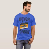 T-shirt Never Forget Analog Cassetteape 80S 90S (Devant entier)
