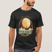 T-shirt Never Forget Pluto Retro Style Space Science (Devant)