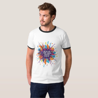 T-shirt "Never Give Up - Exploding Motivation T-Shirt"