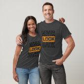 T-shirt NEVER LOOK BACK Basic dark  (Unisexe)