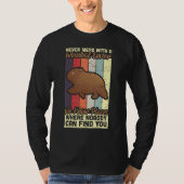 T-shirt Never Mess With Wombat Lover Marsupial Australia W (Devant)