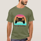 T-shirt Never Sleep (Devant)
