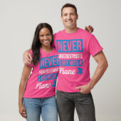T-shirt Never Underestimate A Boy With A Piano T Shirt Pia (Unisexe)
