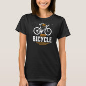 T-shirt Never Underestimate An Old Guy On a Bicycle Cyclin (Devant)