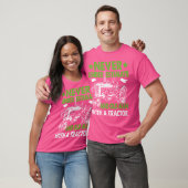 T-shirt Never Underestimate An Old Man With A Tractor (Unisexe)