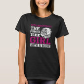 T-shirt Never Underestimate the Power of a Girl With a Boo (Devant)
