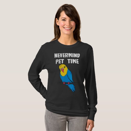 T-shirt Nevermind Budgerigar Time (Devant entier)