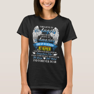 T-shirt Neveu ange au ciel se sentir veiller sur