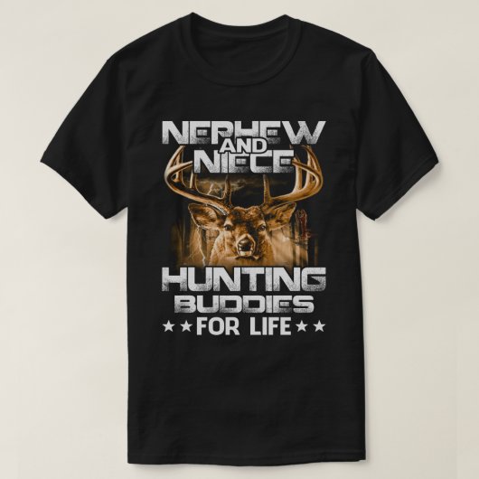 T-shirt neveu et nièce Chasse Buddies For Life (Design devant)