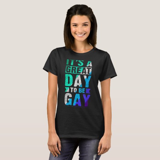 T-shirt New Blue Gay Male Mlm Pride Flag (Devant entier)