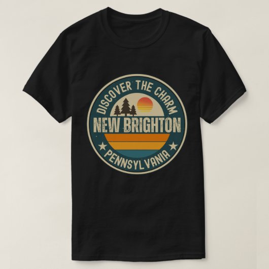 T-shirt New Brighton, Pennsylvanie (Design devant)