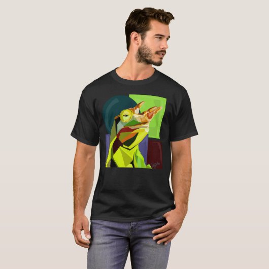 T-shirt New Cham On The Block—Jackson’s Chameleon (Devant entier)