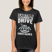 T-shirt New Driver License Driving Permit Test Licensed To (Devant)