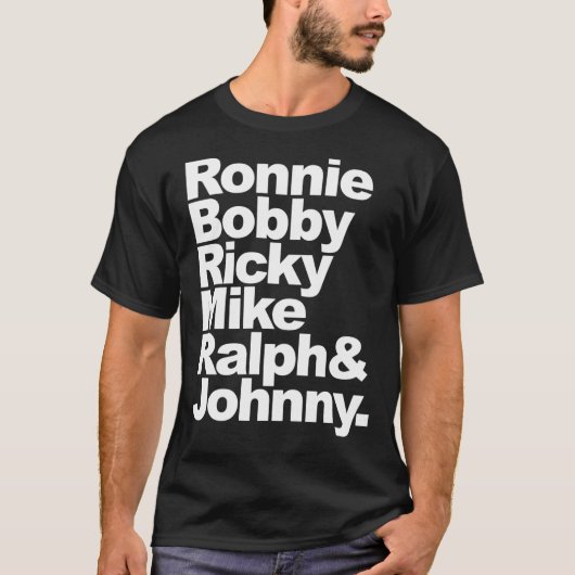 T-shirt New Edition Ronnie, Bobby, Ricky, Mike, Ralph &amp (Devant)