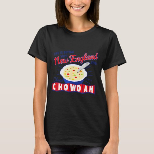 T-shirt New England Style Clam Chowder (Devant)