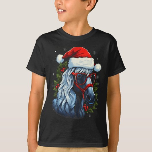 T-shirt New Forest Ny Christmas Horse Gift Funny Xmas Ho T (Devant)