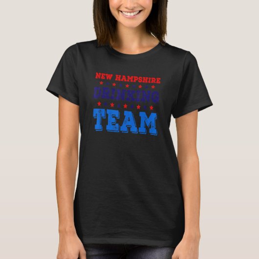 T-shirt New Hampshire Boire Team State Pride Bière Dri (Devant)
