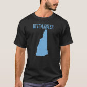 T-shirt New Hampshire Divemaster Scuba Instructor D (Devant)