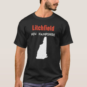 T-shirt New Hampshire États-Unis Amérique Voyage Litchfiel