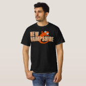 T-shirt New Hampshire State Symbol Red Spotted Newt Dark (Devant entier)