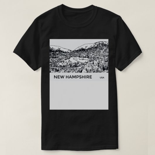 T-shirt New Hampshire USA (Design devant)