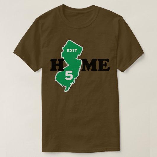 T-shirt New Jersey Exit 5 Home (Design devant)