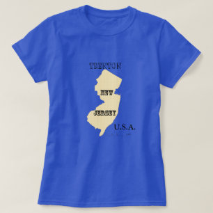 T-shirt - New Jersey Map met City